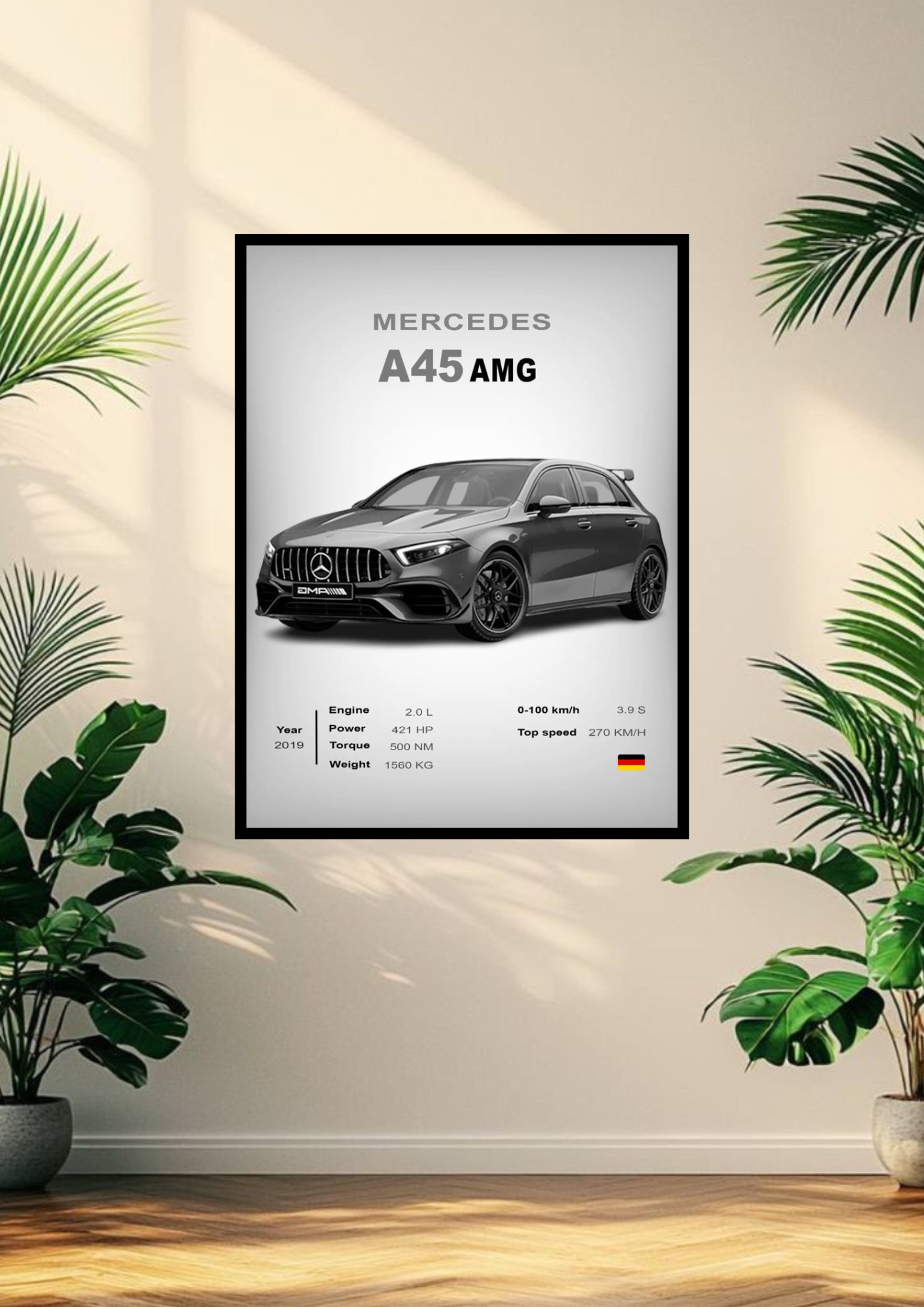 Mercedes A-45 AMG car poster